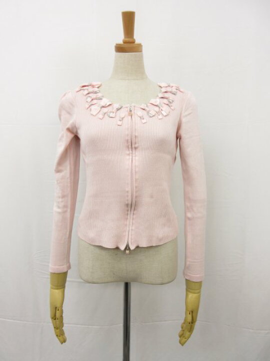 楽天市場】超美品【Rene ルネ】リボン装飾 ダブルジップアップ ニット  