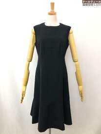 ほぼ未使用【ハロッズ Harrods】16508341 ポリエステル×ポリウレタン ノースリーブワンピース ドレス(レディース)3 ブラック ◇17LO3760◇【中古】