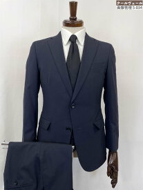 美品【スーツセレクト SUIT SELECT】BLMD9702 シングル2ボタン 織柄 2パンツスーツ (メンズ) sizeY4 ネイビー系 ◇35RMS2933◇　【中古】