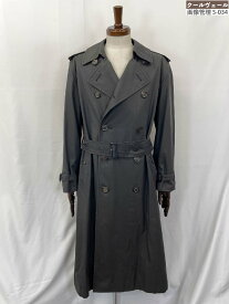 美品【バーバリーロンドン BURBERRY LONDON】BBA95-915-08 裏地BBチェック トレンチコート (メンズ) sizeM グレー系 墨黒 ◇17MW4257◇　【中古】