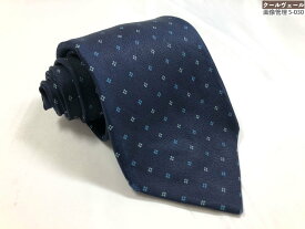 美品【マリネッラ E.MARINELLA】 セッテピエゲ お洒落なプリント柄 シルクネクタイ (メンズ) ダークネイビー系 イタリア製 ◇39MM9150◇【中古】