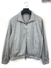 超美品【キートン KITON】UW1181V0830A リバーシブル 最高級ナイロン ジャケット ブルゾン Wジップ (メンズ) size46 グレー ◎11HRB0236◎【中古】