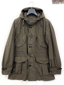超美品 【モンクレール MONCLER】 ULYSSE GIUBBOTTO ミリタリーブルゾン フード付き ジャケット (メンズ) size2 カーキ ★32MBB0022★【中古】