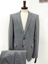 極美品【BOSS ヒューゴボス HUGO BOSS】stretch 2ボタン COLOMBO フランネル生地 スーツ (メンズ) size50 ミディアムグレー ◎35MSB0772◎【中古】