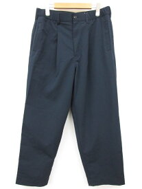 未使用 【スローウェア×ナナミカ】 79T002 SW833 820 定価29700円 SUCS315E イージーパンツ スラックス (メンズ) size34 紺 ◯10SLP1070◯【中古】