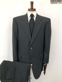 超美品【オーダースーツ】ロロピアーナ生地 Super120’S シングル2ボタン スーツ (メンズ)size52～54相当 チャコールグレー系◇35RMS2526◇【中古】