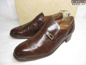 美品 【チャーチ Church’s】 三都市 VEGA スリッポン レザーシューズ 紳士靴 (メンズ) size70F ブラウン系 ★37MZA8789★【中古】