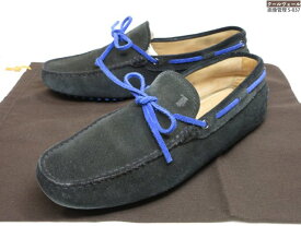 【トッズ TOD'S】スエードレザー ドライビングシューズ スリッポン (メンズ) size6.5 モスグリーン系 ◎39MZB0929◎【中古】