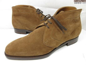 超美品【ステファノベーメル Stefano Bemer】スエードレザー チャッカブーツ (メンズ) size40 ブラウン ◎39MZB1379◎【中古】