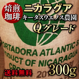 ニカラグアSHG キータスウエノス農園300g【コーヒー豆】Qグレード認定高級品種【ストレートコーヒー】【送料無料】ゆうパケット専用※日時指定できません