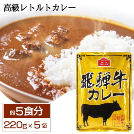 飛騨牛カレー 1袋たっぷり220g入 （2袋セット/3袋セット/5袋セット）コーヒーメール 飛騨牛 保存食 非常食 備蓄食 景品 ノベルティ お中元 お歳暮【送料無料】【ゆうパケット】【メルソル】 レトルト レトルトカレー