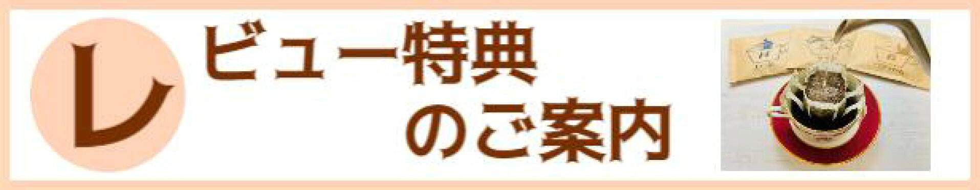レビュー特典の案内