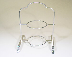 【ポイント10倍】カフェ・キッチン雑貨類スリム・ハイティースタンド 2段式【北海道、沖縄県へはお届け出来ません】