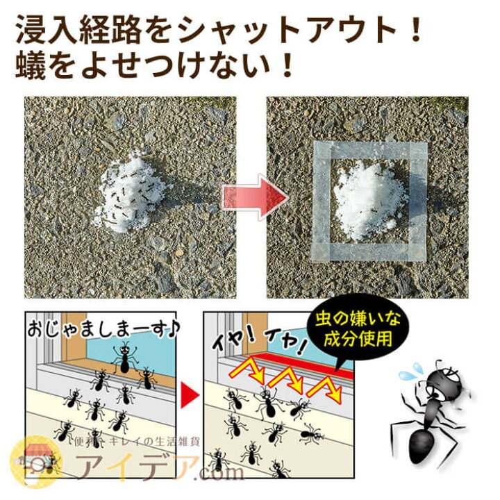 楽天市場 蟻の通りみちに貼るだけ 侵入経路をシャットアウト 蟻よけ メール便 蟻イヤイヤテープ コジット 半透明タイプで目立ち難い サッシに 植木鉢に ゴミ箱に 玄関に テントに あり避け 蟻対策 蟻が来ない アリよけ 日本製 おうち生活 快適 外出自粛 効果目安約2