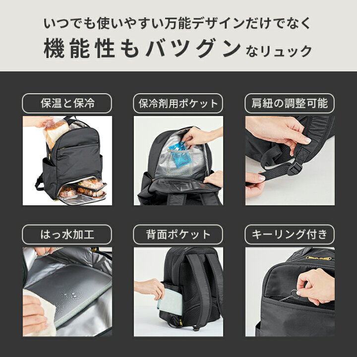 楽天市場】保冷バッグ こだわりの保温保冷 買い物らくらくリュック 20L 