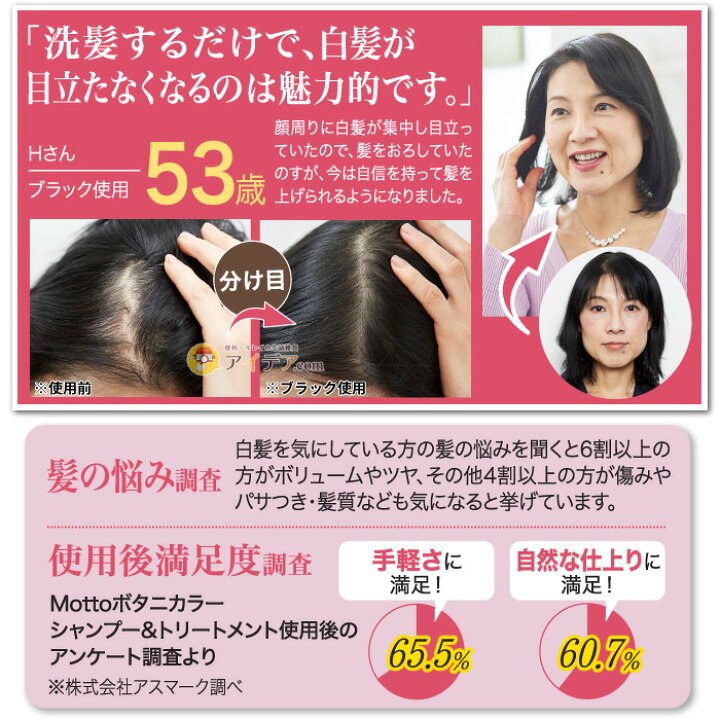 楽天市場 2本セット ヘナ白髪染め 自然な髪色 Mottoボタニカラーシャンプー トリートメントポンプ式 コジット ノンシリコン 自宅で白髪染め イオン カラー ケラチン配合 美髪 髪に優しい 弱アルカリ性 プレゼント ギフト 敬老の日 300ml 送料無料 アイデア Com