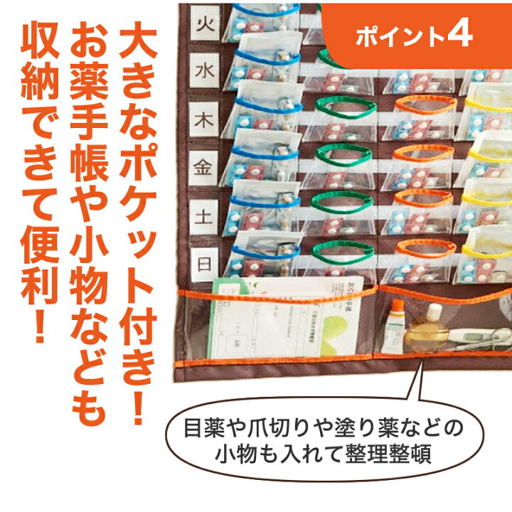 楽天市場】お薬カレンダー 1日4回 1週間分 お薬 管理 壁ポケット 入れやすくて出しやすいお薬カレンダー [コジット] サッと外せて持ち運び便利 薬管理  薬収納 壁掛け 薬ポケット 薬ケース 薬入れ 飲み忘れ防止 シニア 介護用品 お年寄 便利 プレゼント 敬老のギフト 敬老 ...