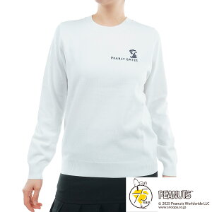 【月間MVP受賞】パーリーゲイツ レディース SNOOPY スエット ゴルフウエア プルオーバー PEARLY GATES 2025秋冬【送料無料】