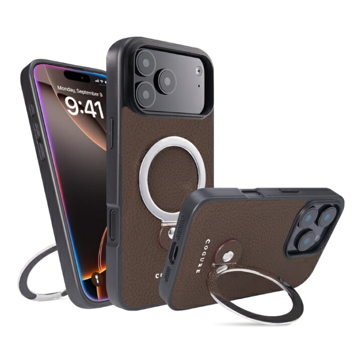 楽天市場】COGURE iPhone17 ケース 本革 MagSafe対応 iPhone Air 17 17e 16e 16 Plus Pro  ProMax iPhone15 15Plus 15Pro リング付き 360度回転 スタンド機能 縦横対応 ワイヤレス充電 耐衝撃 ギフトBOX付き  「旧モデル限定価格」COPMS : COGURE COGURE スマホケース 互換 iPhone17 Pro ケース 本革 シュリンクカーフレザー カード入れ TPUケース シンプル