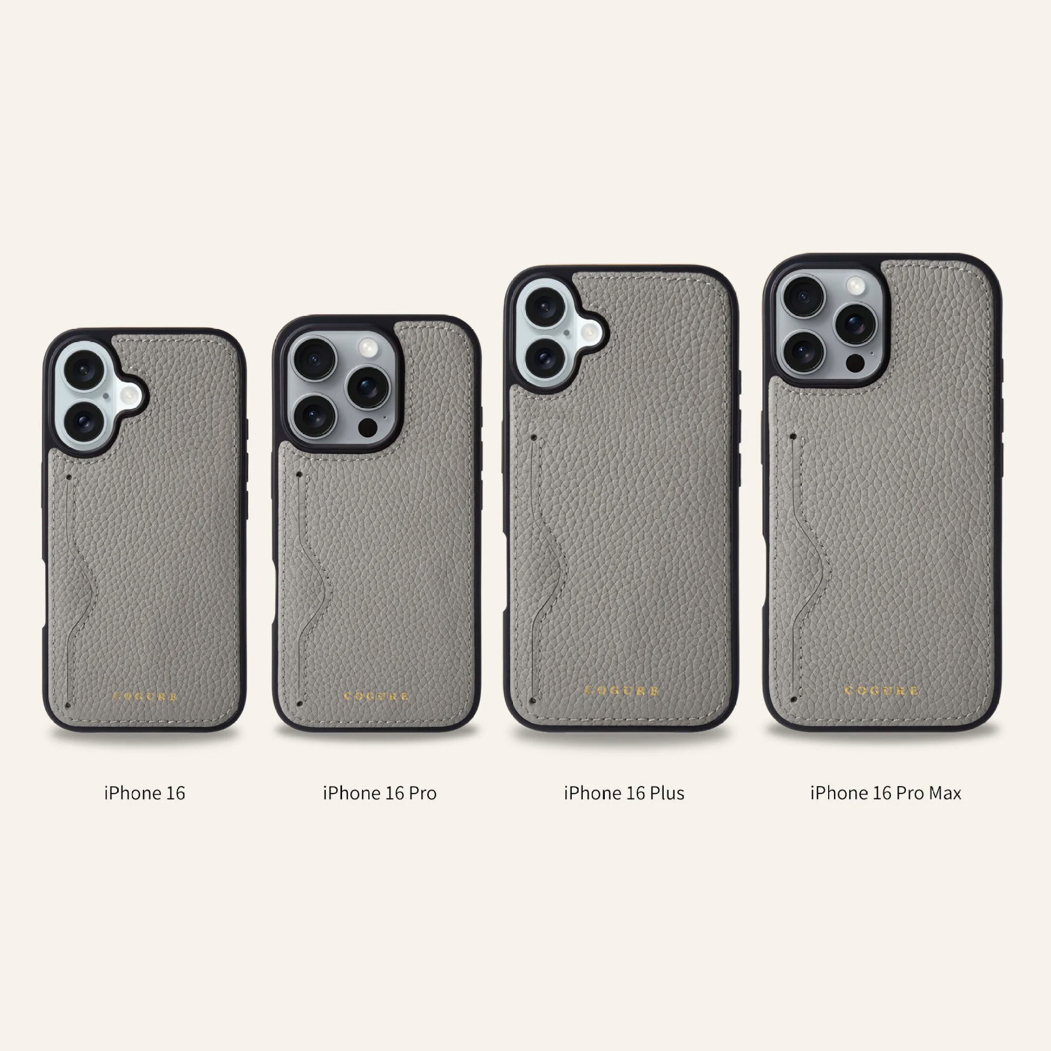 COGURE公式 本革 耐衝撃 iPhone ケース iPhone16 16Plus 16Pro 16ProMax