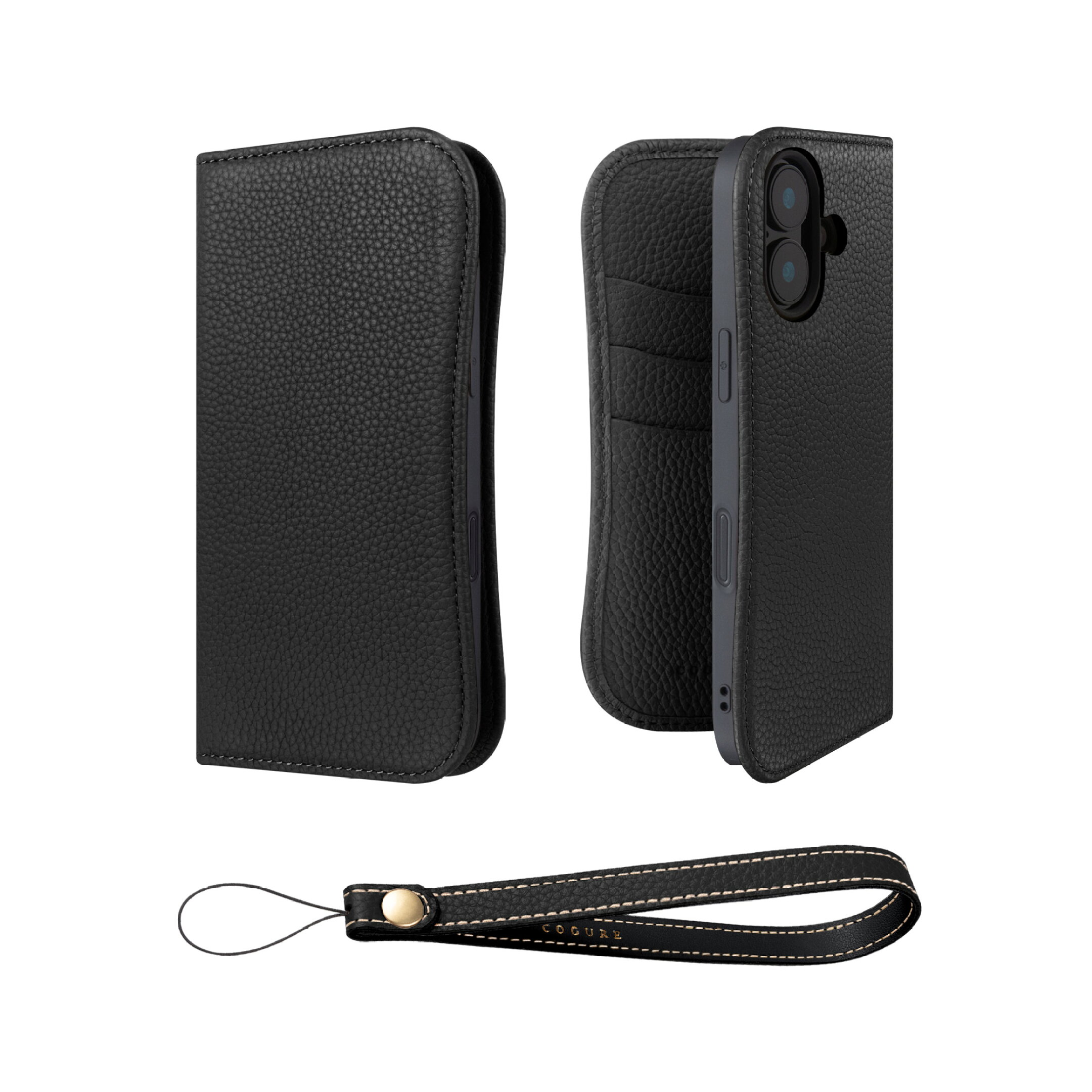 iPhone16 手帳型ケース COPB ブラック