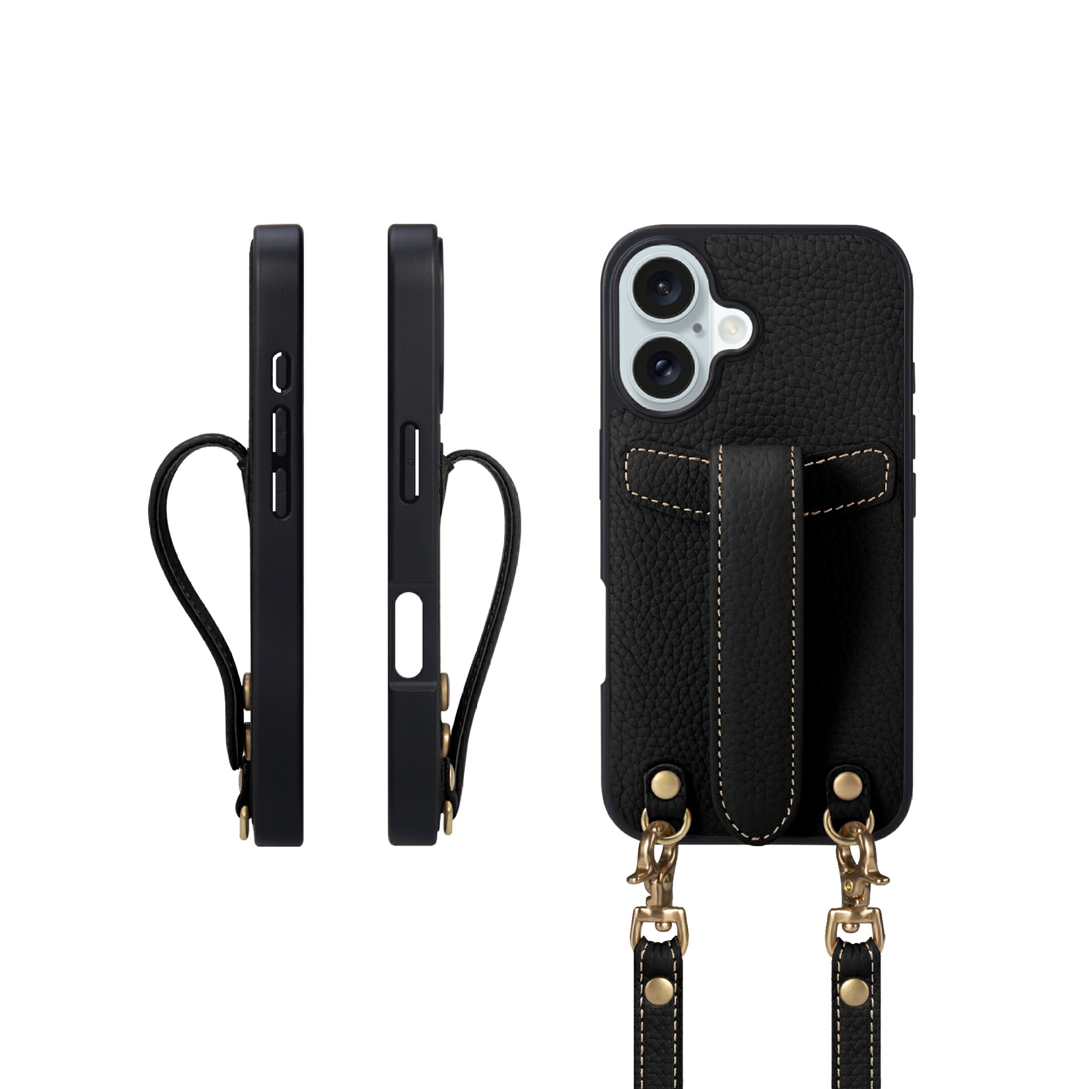 iPhone16 ショルダーケース COPG ブラック