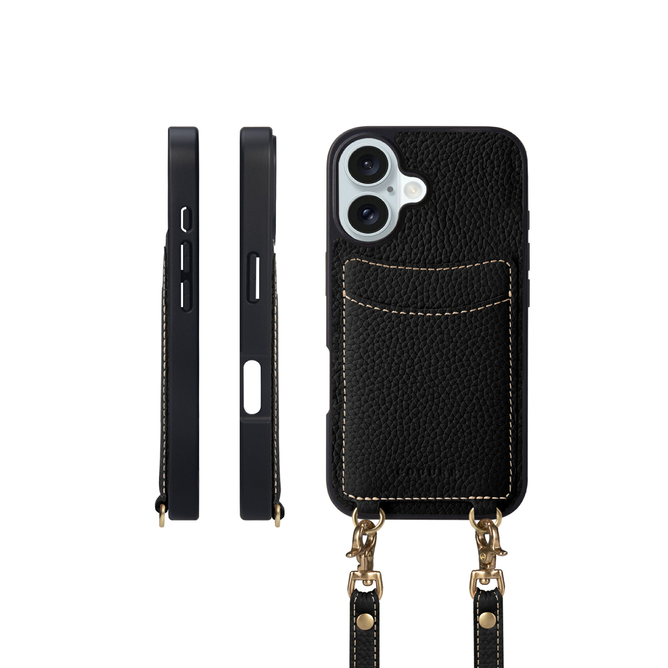 iPhone16 ショルダーケースCOPGCS ブラック