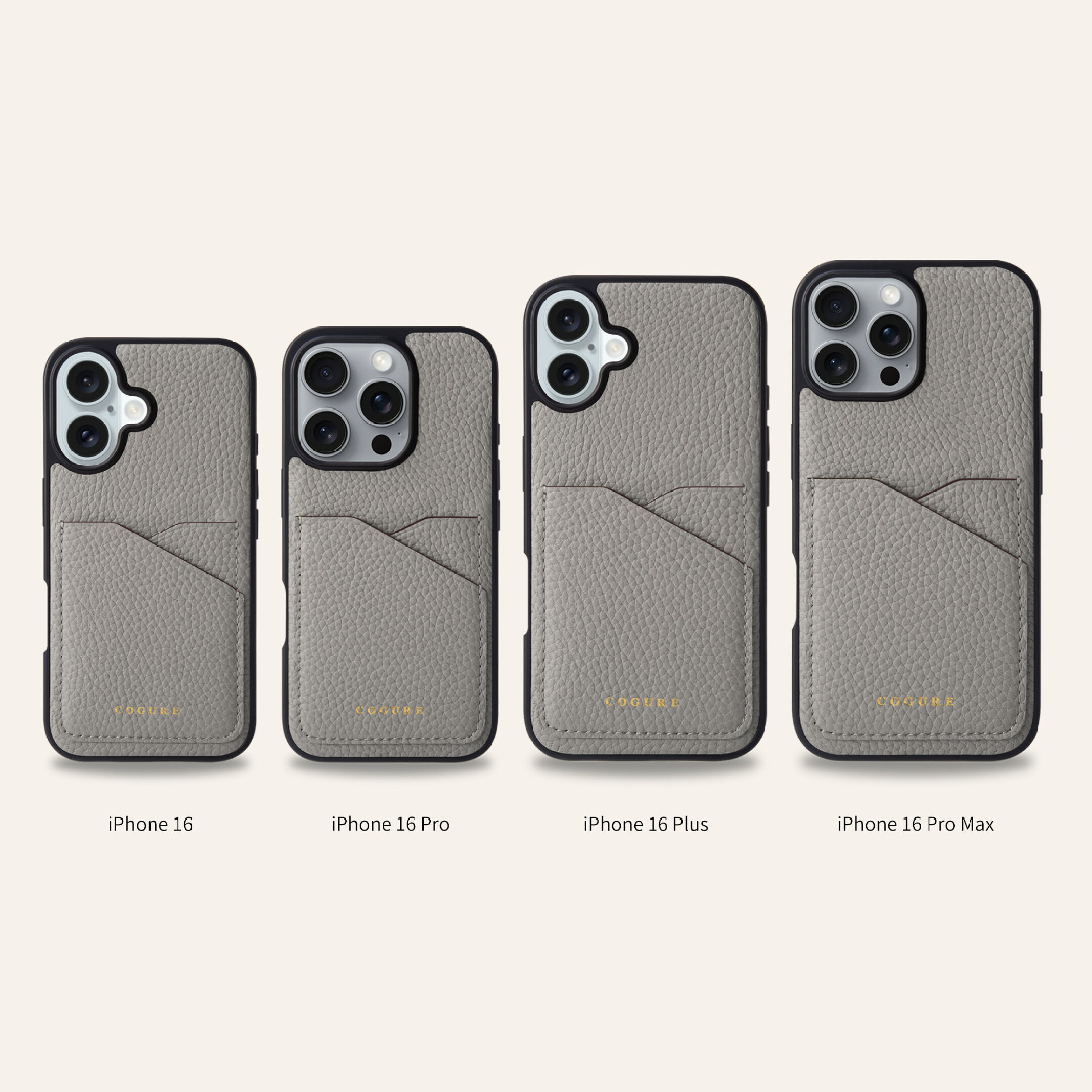 COGURE公式 本革 耐衝撃 iPhone ケース iPhone16 16Plus 16Pro 16ProMax