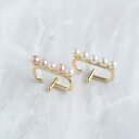 イヤーカフ 上質 パールライン ベビーパール / イヤーカフス イヤカフ 淡水パール cf-074