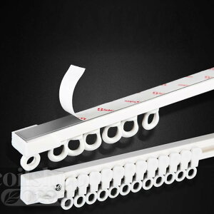 �J�[�e�����[�� ���ʕt�� �V��t�� �������� ���߉\ 50cm-300cm ����18�� �J�b�g���� �S�� �����i�[ ���ʃe�[�v �S���� ��t�ȒP ��� �É��� �ω׏d5kg �\��t�� �L���b�v �Ԏd�؂� �l�W�ł��s