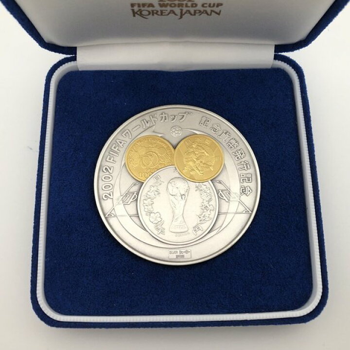 楽天市場】2002 FIFAワールドカップ記念貨幣発行記念メダル（純銀製  