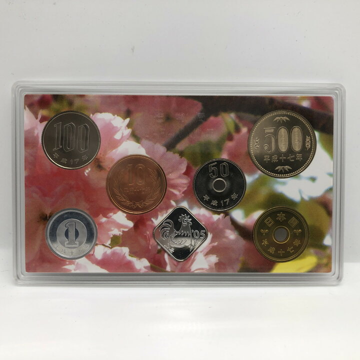 楽天市場】桜の通り抜け 平成17年 貨幣セット 紅華（2005年） 純銀 
