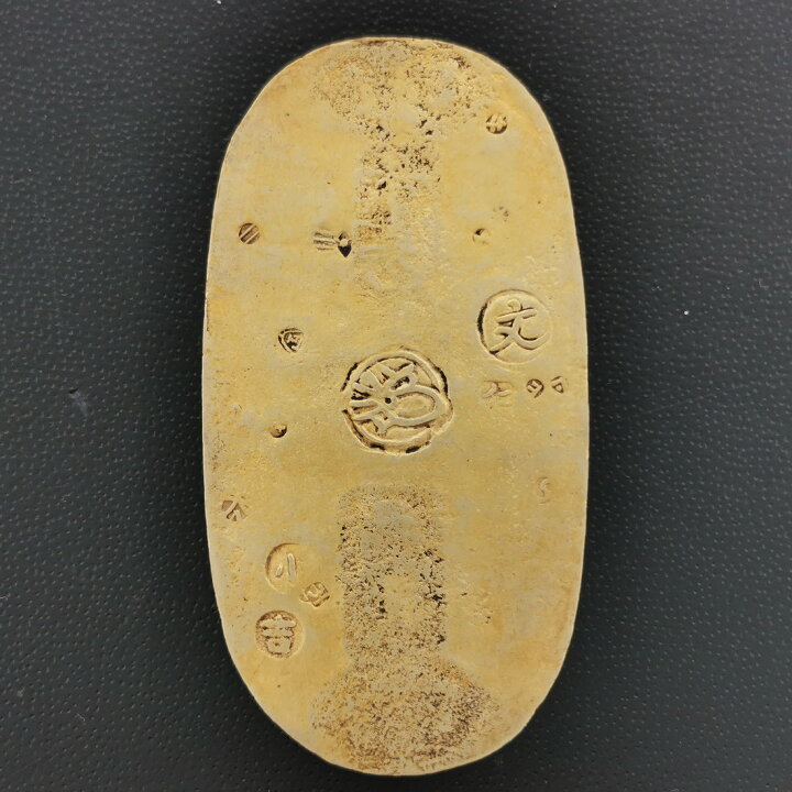 楽天市場】（古12）日本 元文小判金（真文小判）背 七福小判 小吉 鑑定 
