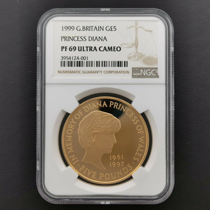 楽天市場】G.Britain イギリス 5ポンド 金貨 1999年 『ダイアナ妃追悼 