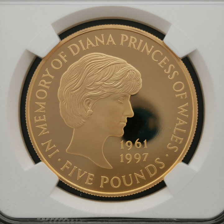 楽天市場】G.Britain イギリス 5ポンド 金貨 1999年 『ダイアナ妃追悼 