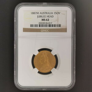 AUSTRALIA I[XgA \u 1887M Xu NGC MS 62 Wr[wbh BNgA