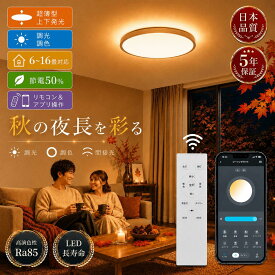 ★楽天1位★5年保証 LED シーリングライト 6畳 8畳 10畳 12畳 14畳 16畳 調光調色 間接照明 おしゃれ 間接光常夜灯付き 照明天井 リモコン スマホAPP操作 節電 照明 LEDライト 電気 蛍光灯 照明器具 led照明 北欧 インテリア 和室 洋室 寝室 リビング照明 敬老の日