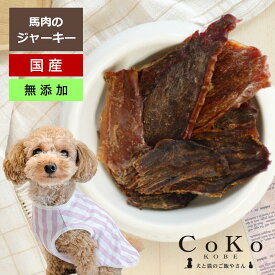 犬 おやつ 馬肉 国産 無添加 犬おやつ ペット用馬肉 馬肉ジャーキー 40g 無添加 国産 CoKo犬と猫のご飯やさん 小型犬 中型犬 子犬 シニア犬 トリーツ トレーニング ご褒美 トッピング ドッグ