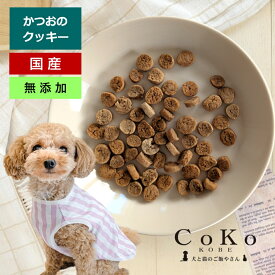 犬 おやつ 無添加 国産 かつお かつお節 米粉とかつおのクッキー クッキー ビスケット 40g CoKoオリジナル 犬おやつ cookie for dogs