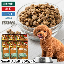 ナウフレッシュ ドッグフード フィッシュ スモール スモールブリード 小粒 超小粒 小型 成犬 小型犬 犬 アダルト アダルトドッグフード ドライ ドライフード ドッグ フード 総合栄養食 グレインフリー(350g×6個セット) NOW Fresh small breed fish adulte grain-free