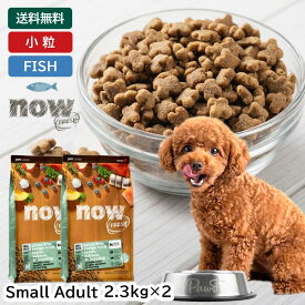 ナウフレッシュ ドッグフード フィッシュ スモール スモールブリード 小粒 超小粒 小型 成犬 小型犬 犬 アダルト アダルトドッグフード ドライ ドライフード ドッグ フード 総合栄養食 グレインフリー (2.3kg×2個セット) NOW Fresh small breed fish adulte grain-free