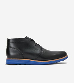 コールハーン Colehaan メンズ シューズ ブーツ & チャッカ オリジナルグランド チャッカ mens C37070 ブラック / ダズリングブルー