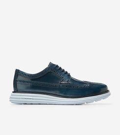 【マラソン最大46倍】コールハーン Colehaan メンズ シューズ オックスフォード オリジナルグランド リマスタード ロングウィング mens C37856 ネイビーブレザー/エンザインブルーブルーブラッシュオフ/ヘザー