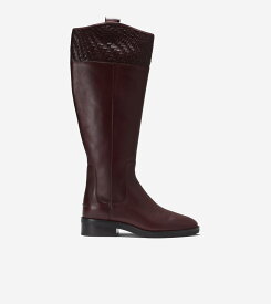 コールハーン Colehaan アウトレット レディース ウィメンズ ハンプシャー ライディング ブーツ womens W29215 ブラッドストーン レザー/ ウーブン