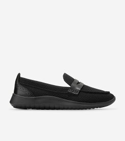 コールハーン Colehaan ゼログランド メリット スティッチライト ローファー womens W29825 ブラック ニット/ ブラック