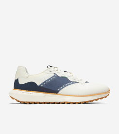 【マラソン最大46倍】コールハーン Colehaan メンズ シューズ スニーカー グランドプロ アッシュランド ゴルフ mens C38976 アイボリー/ネイビーブレザー/アイボリー