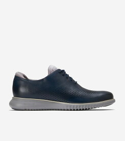 【マラソン最大46倍】コールハーン Colehaan アウトレット メンズ アウトレット シューズ オックスフォード 2.ゼログランド レーザー ウィング オックスフォード ラインド mens C37985 ブルーウィングティール/スリート