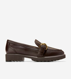 コールハーン Colehaan レディース ウィメンズ シューズ ローファー & モカシン ギアナ バックル ローファー womens W30774 CH ダーク チョコレート レザー