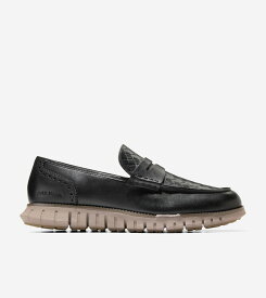 コールハーン Colehaan メンズ シューズ ローファー & ドライバー ゼログランド リマスタード ペニーローファー mens C40532 ブラック スタンプド/ラバ/アイリッシュコーヒー