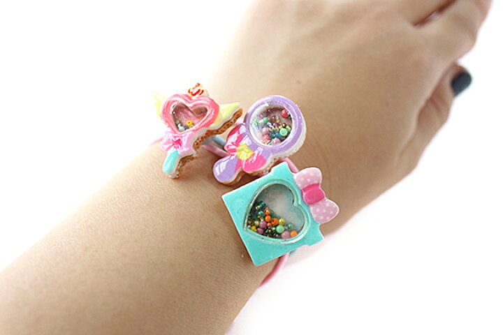 楽天市場 再入荷 2本セットヘアゴム 立体ゆめかわモチーフ ビーズ入りパーツデザインヘアゴム キッズ 子供 パーツ 可愛い ヘアアクセサリー髪留め 髪飾り 幼稚園 小学校 保育園 ゆめかわ スティック Collabo Collection